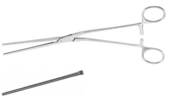 ДЕ’БЕКІ АТРАВМАТ. ЗАТИСКАЧ ЗАГН. 15DG80/240MM